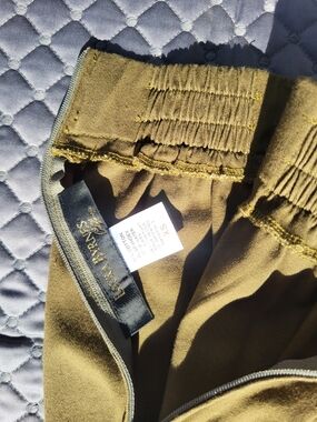 Laura Byrnes Ankle Cropped Pants In Olive